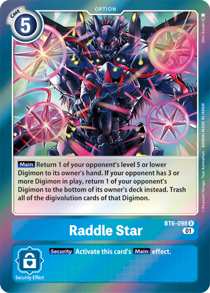BT06-098 R, Raddle Star
