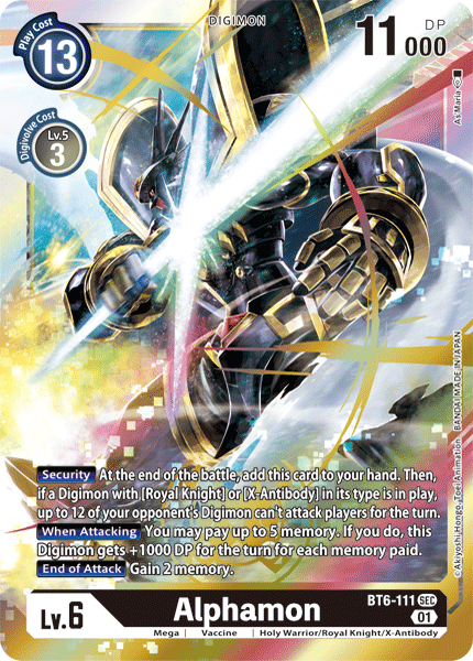 BT06-111 SEC, Alphamon