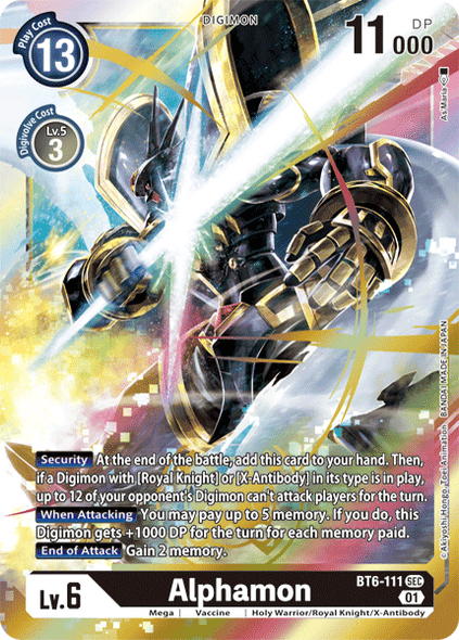 BT06-111 SEC, Alphamon