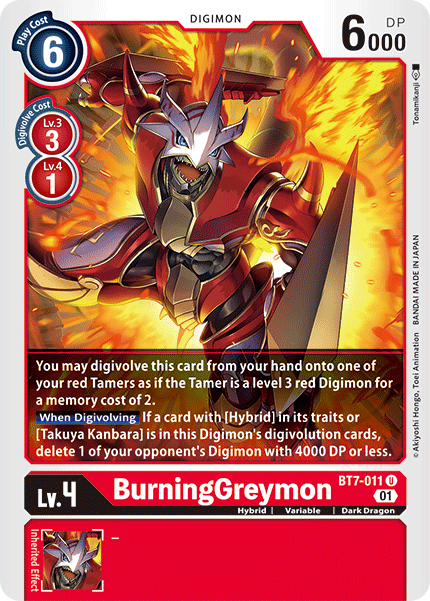 BT07-011 U, BurningGreymon