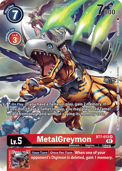 BT07-013 SR, MetalGreymon (Alternate Art)