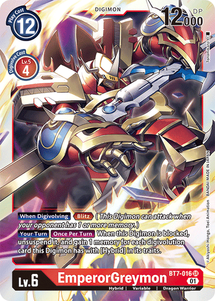 BT07-016 SR, EmperorGreymon