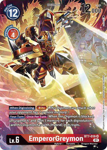 BT07-016 SR, EmperorGreymon (Alternate Art)