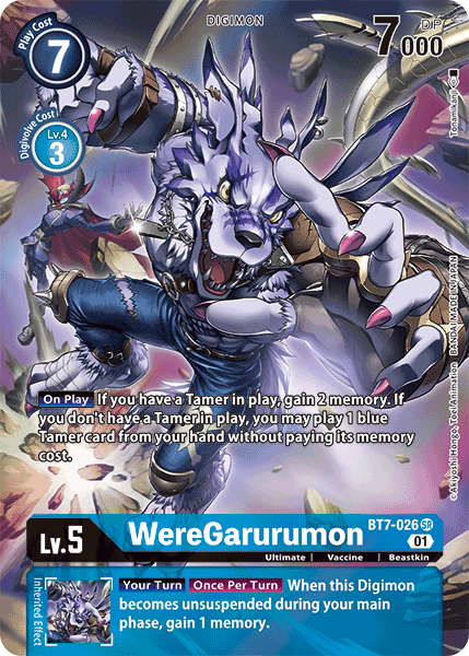 BT07-026 SR, WereGarurumon (Alternate Art)
