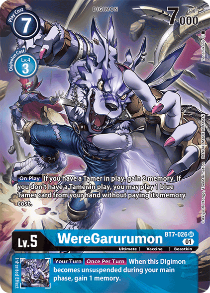 BT07-026 SR, WereGarurumon (Alternate Art)
