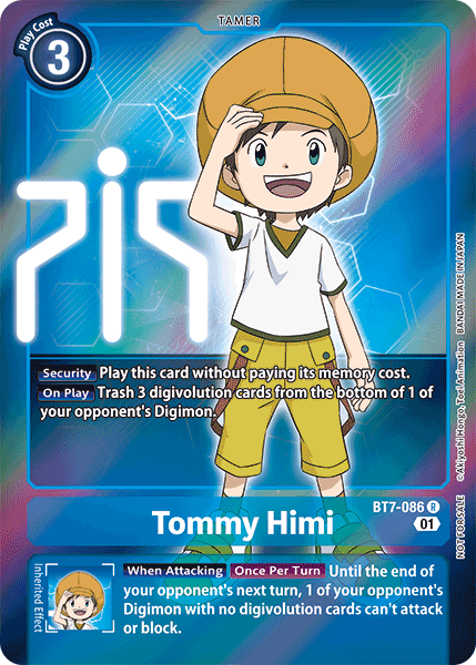BT07-086 R, Tommy Himi (Box Topper)