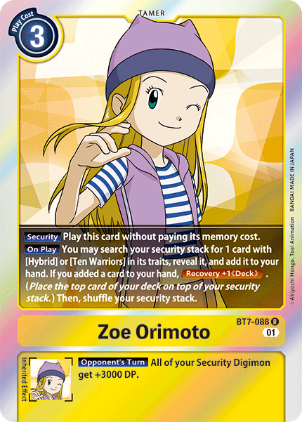 BT07-088 R, Zoe Orimoto