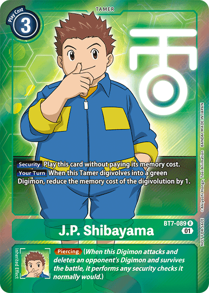 BT07-089 R, J.P. Shibayama (Box Topper)