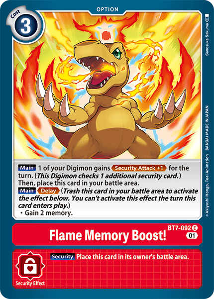 BT07-092 C, Flame Memory Boost!