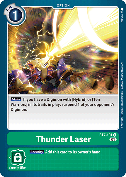 BT07-101 C, Thunder Laser