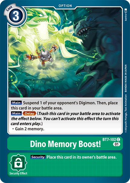 BT7-102 C, Dino Memory Boost!