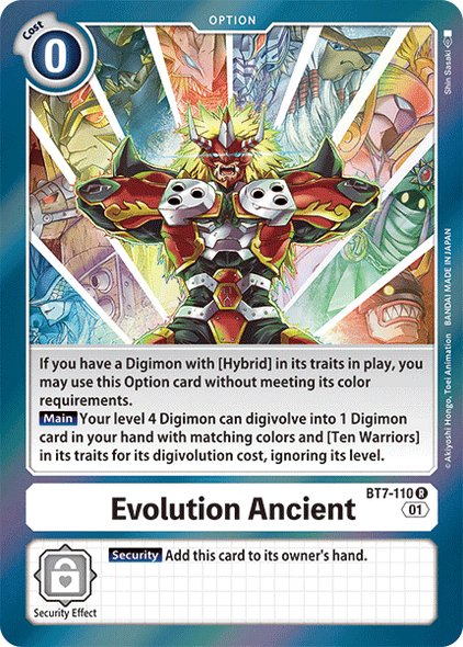 BT07-110 R, Evolution Ancient
