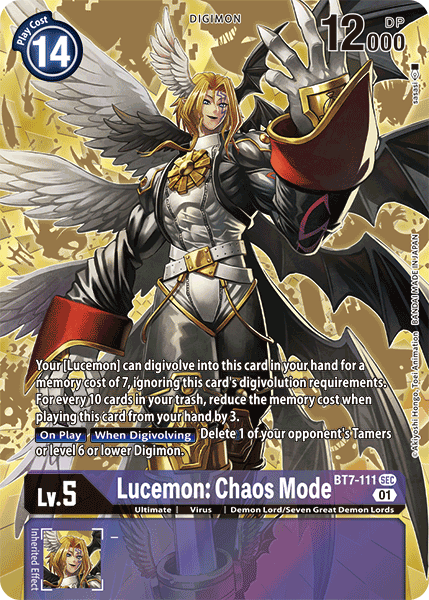 BT07-111 SEC, Lucemon: Chaos Mode (Alternate Art)