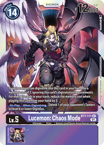 BT7-111 SEC, Lucemon: Chaos Mode