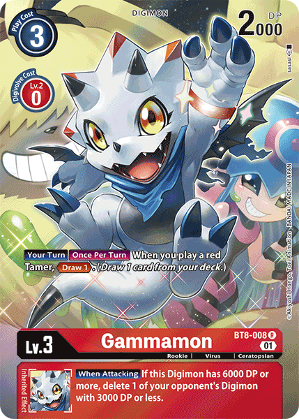 BT08-008 R, Gammamon (Alternate Art)