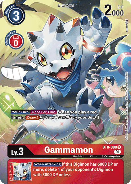 BT08-008 R, Gammamon (Alternate Art)