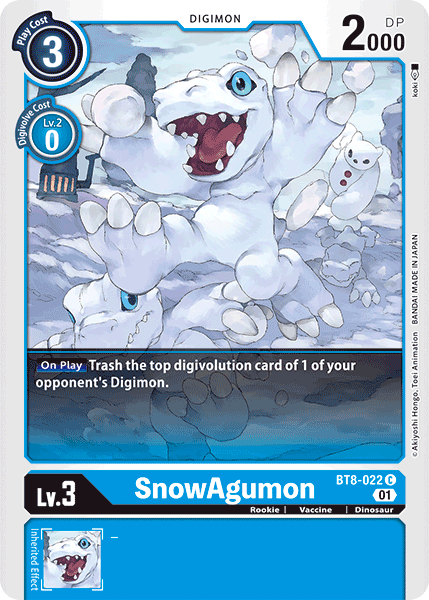 BT08-022 C, SnowAgumon