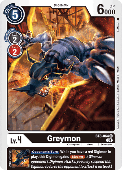 BT08-064 C, Greymon
