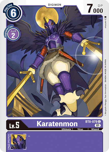 BT08-078 C, Karatenmon