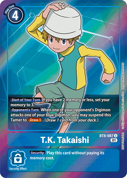 BT08-087 U, T.K. Takaishi (Box Topper)