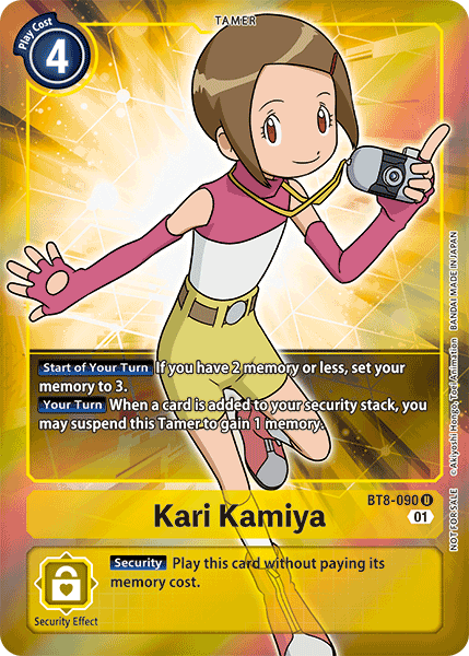 BT08-090 U, Kari Kamiya (Box Topper)