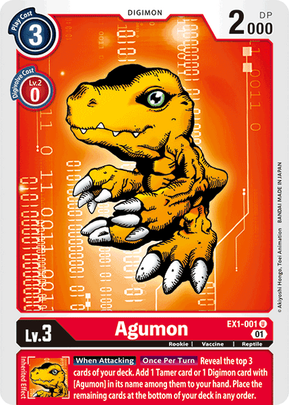 EX01-001 U, Agumon