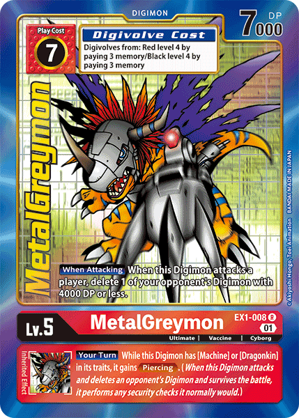 EX01-008 R, MetalGreymon (Alternate Art)