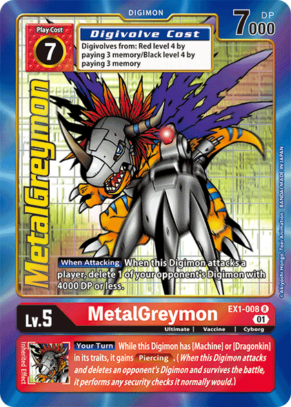 EX01-008 R, MetalGreymon (Alternate Art)