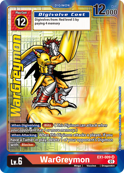 EX01-009 SR, WarGreymon (Alternate Art)