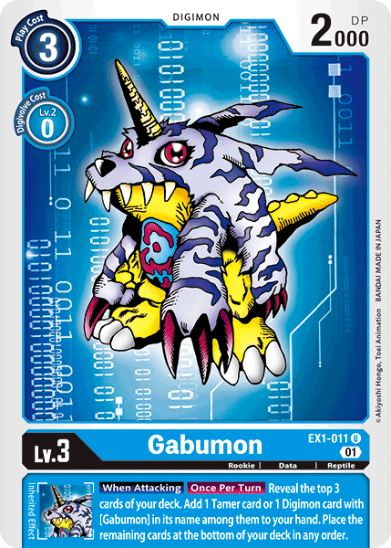 EX01-011 U, Gabumon