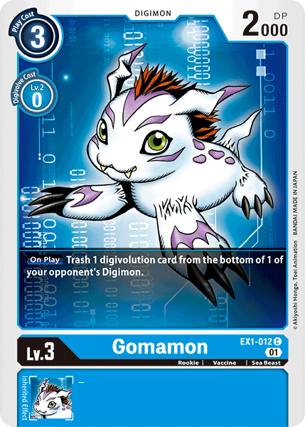 EX1-012 C, Gomamon
