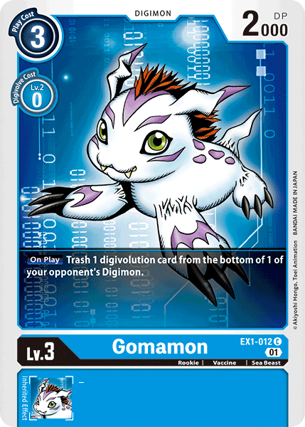 EX01-012 C, Gomamon