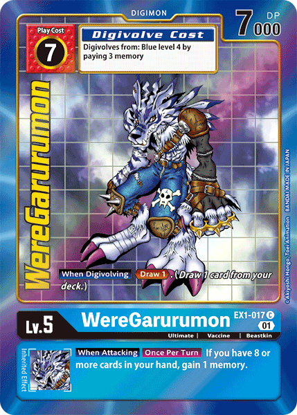 EX1-017 C, WereGarurumon (Alternate Art)