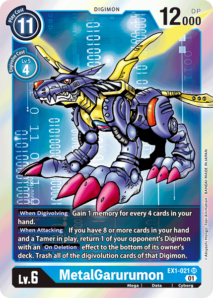 EX01-021 SR, MetalGarurumon