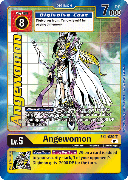 EX01-030 SR, Angewomon (Alternate Art)