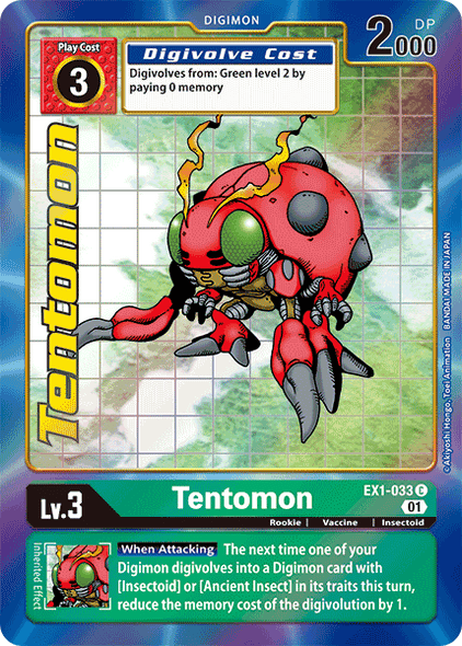 EX01-033 C, Tentomon (Alternate Art)
