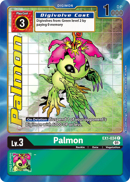 EX01-034 C, Palmon (Alternate Art)