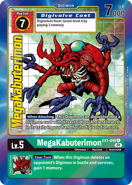 EX01-040 R, MegaKabuterimon (Alternate Art)
