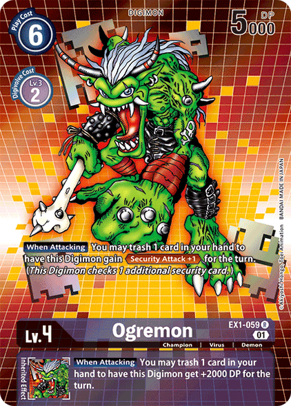 EX01-059 R, Ogremon (Alternate Art)