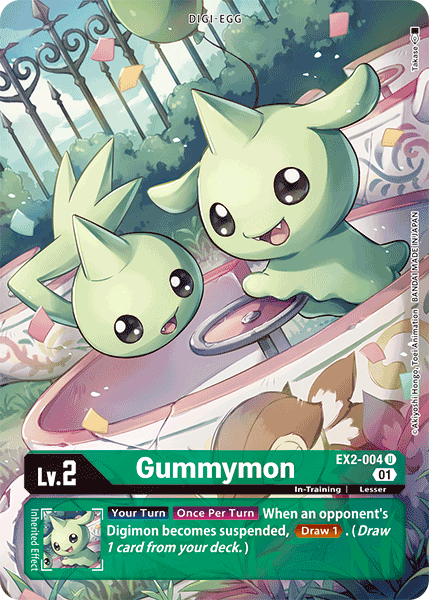 EX02-004 U, Gummymon (Alternate Art)