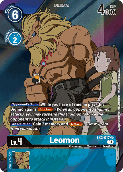 EX02-017 SR, Leomon (Alternate Art)