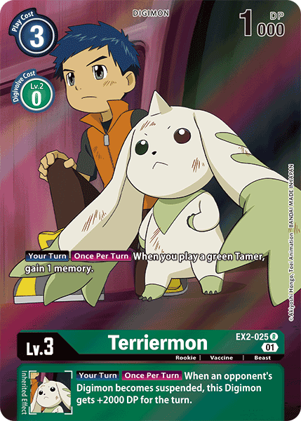 EX02-025 R, Terriermon (Alternate Art)