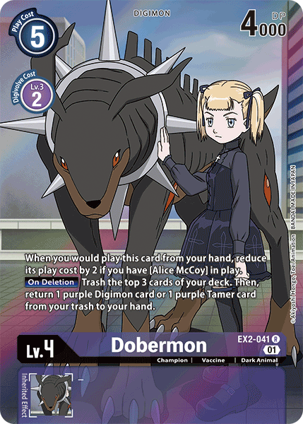 EX02-041 R, Dobermon (Alternate Art)