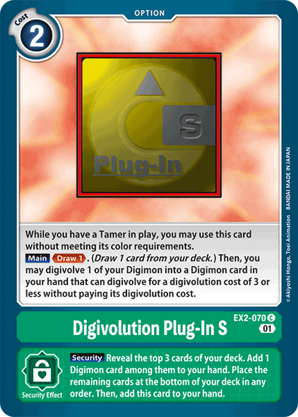 EX02-070 C, Digivolution Plug-In S