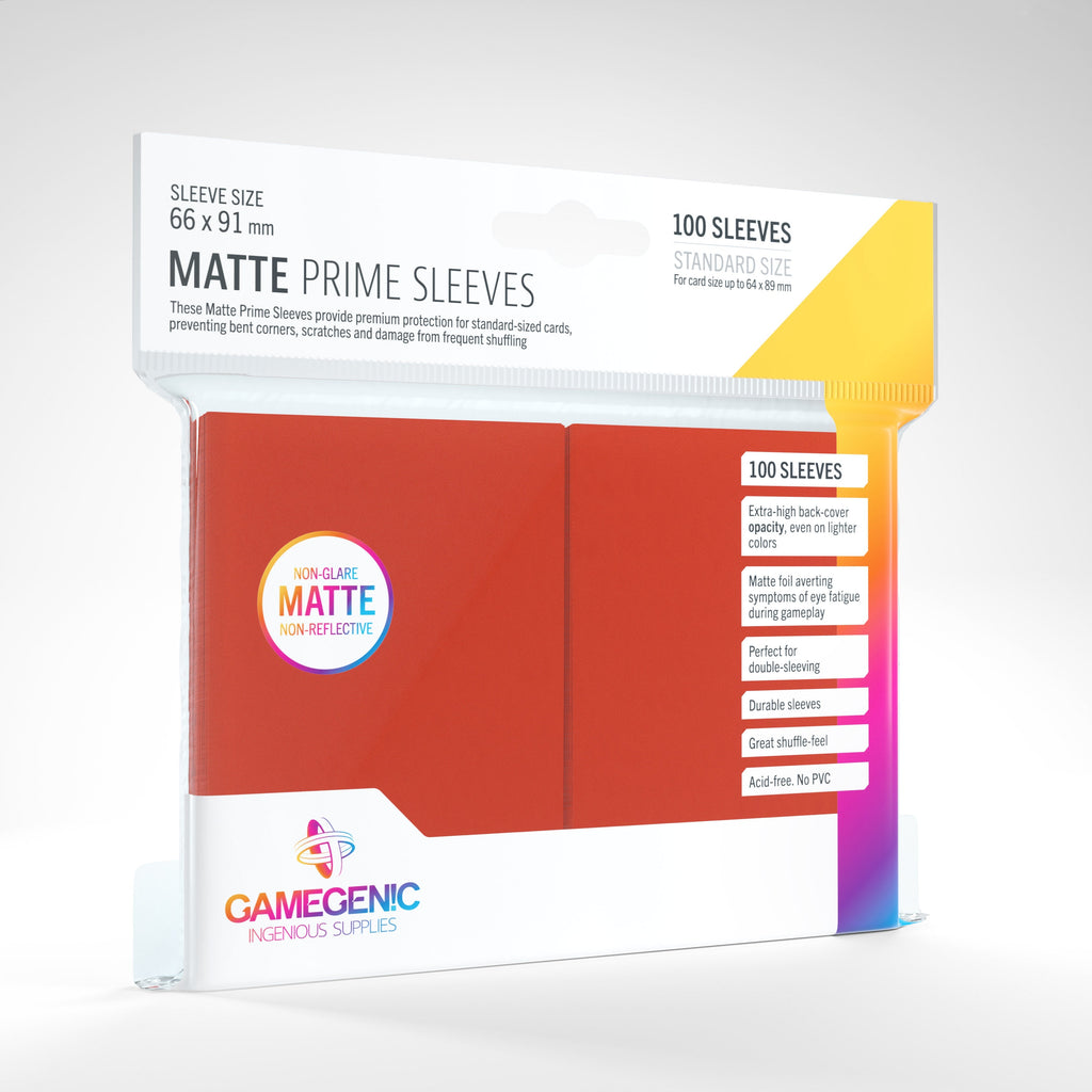 Gamegenic - Prime Matte Red(100pcs)