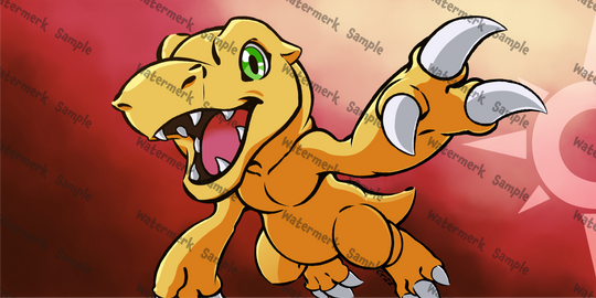 Custom Playmat - Digimon - Agumon