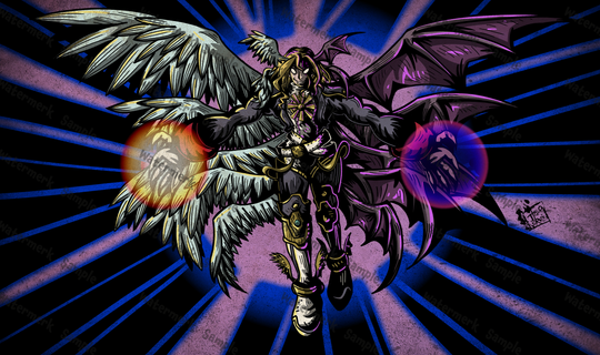 Custom Playmat - Digimon - Lucemon: Chaosmode