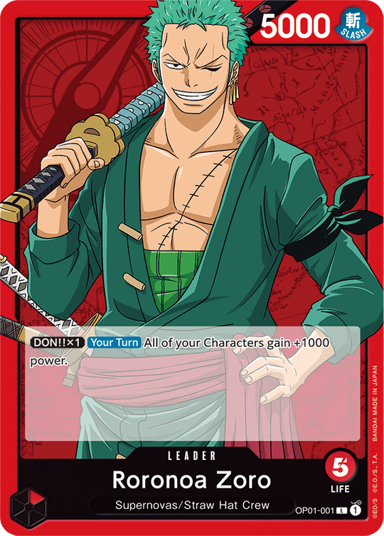 OP01-001, L, Roronoa Zoro