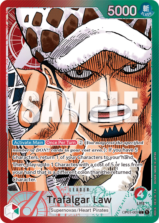 OP01-002, L, Trafalgar Law (Alternate Art)