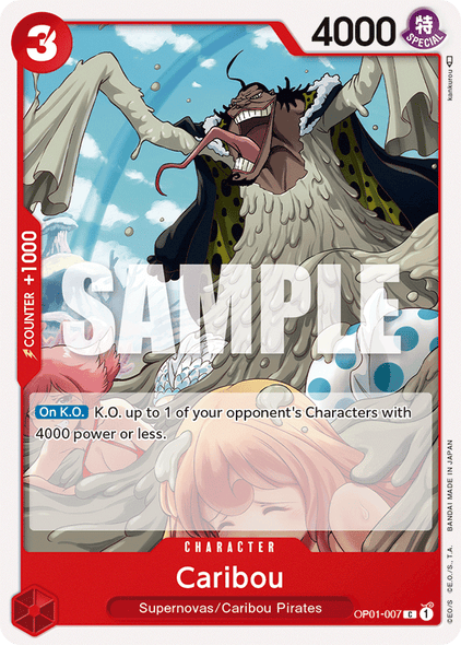 OP01-007, C, Caribou